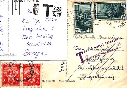 premalo frankirana pošta