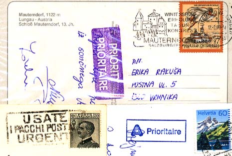 žig prednostna pošta