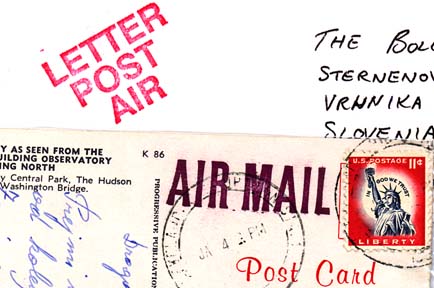 letalski žig air mail